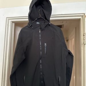 Men's Black Hooded Jacket